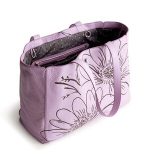 Vera Bradley Hathaway Tote Bloom Lavender Frost